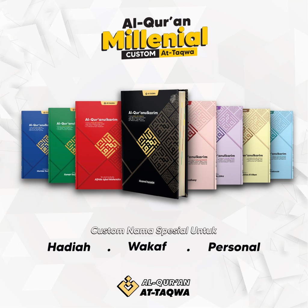 AlQuran Attaqwa Exclusive Hapalan dan Terjemahan Perkata Bisa untuk hadiah cetak nama A4