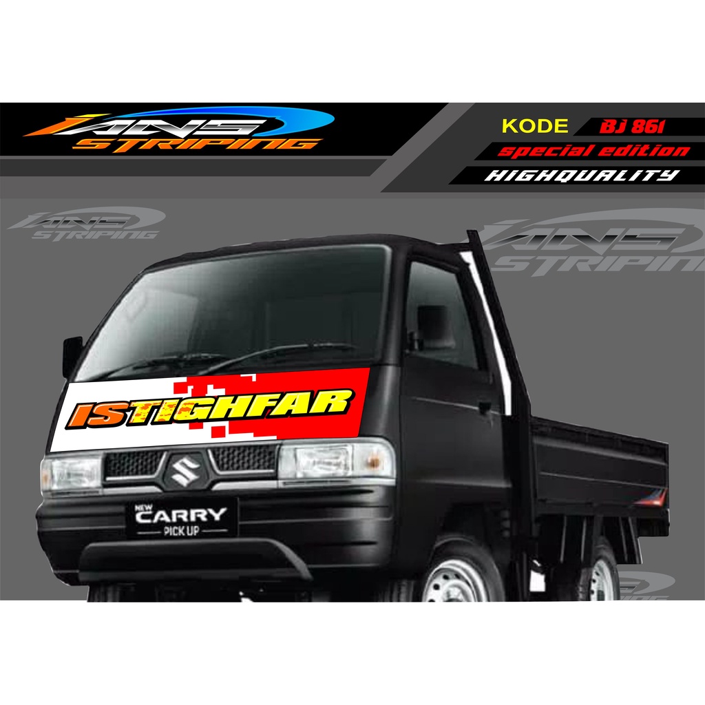 DECAL STICKER KAP DEPAN MOBIL CARRY/ STIKER KABIN DEPAN MOBIL CARRY PICK UP / STICKER TERBARU