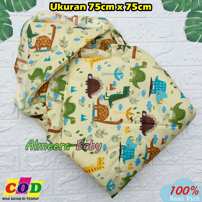 Almeera Baby - Selimut Bayi Badcover Bayi Baru lahir Topi Hoody Tebal dan Halus Ukuran 75cm x 75cm