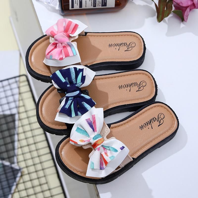 Sandal Slop Anak Wanita Pita Rainbow Import High Quality RF