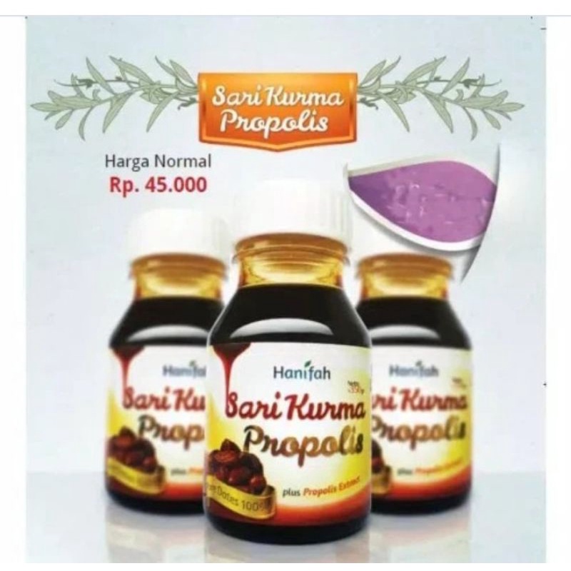 

Sari Kurma Propolis Hanifah 350gram