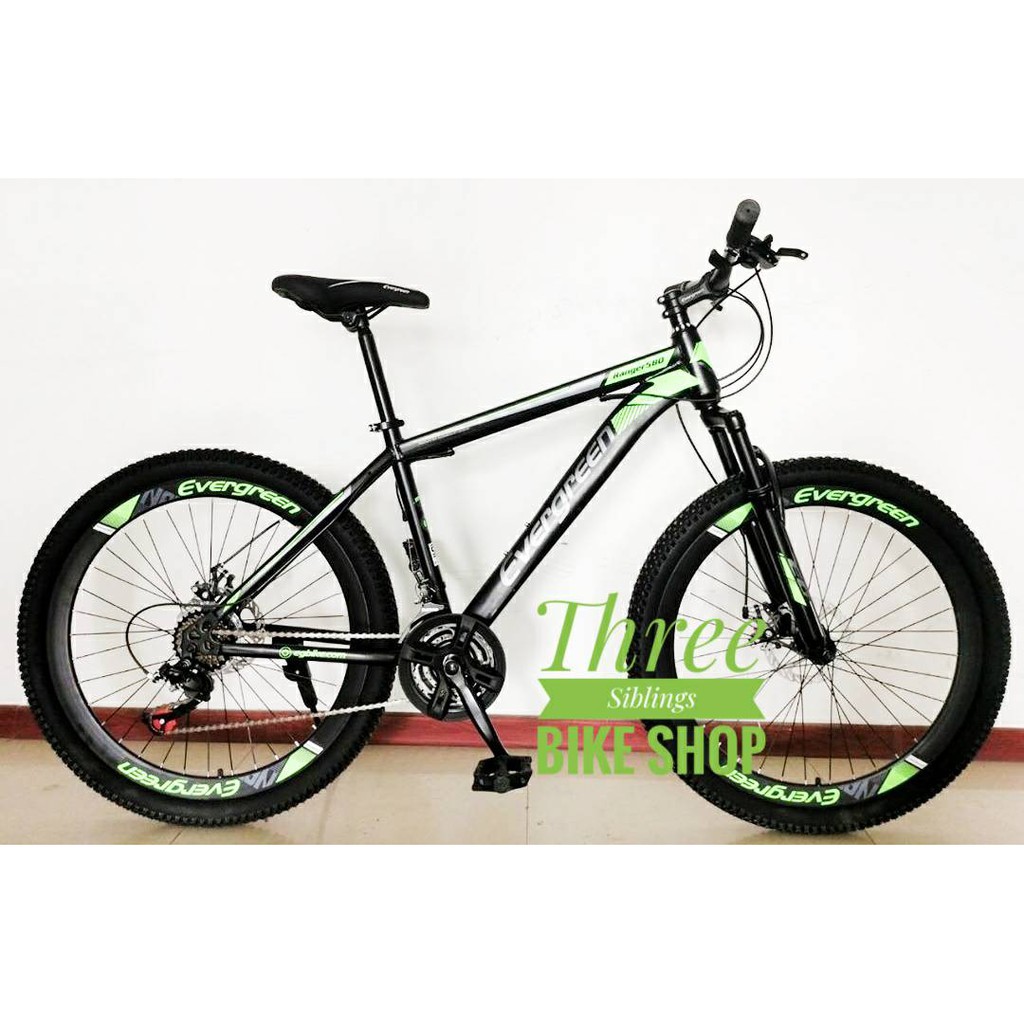 SEPEDA GUNUNG MTB EVERGREEN 580 RANGER 26 inch WARNA HIJAU