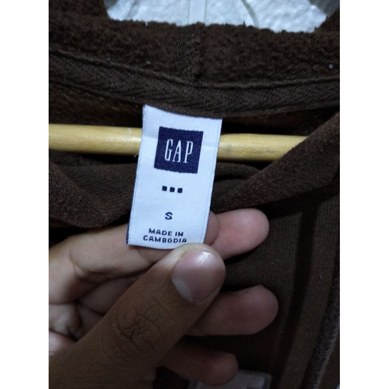 hoodie gap coklat