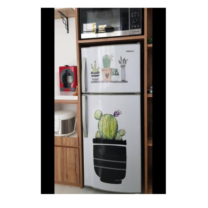 stiker kulkas 2 pintu