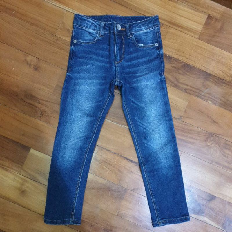 Celana Jeans Pants Zara Girls size 5 denim stretch preloved