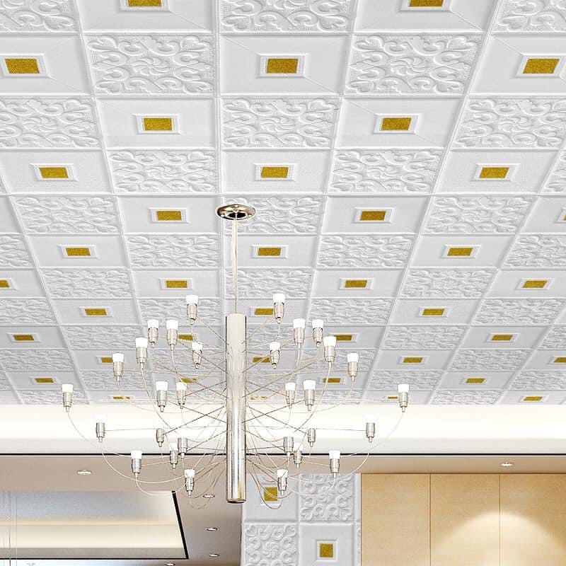 WALLPAPER DINDING 3D FOAM MOTIF BATIK-5