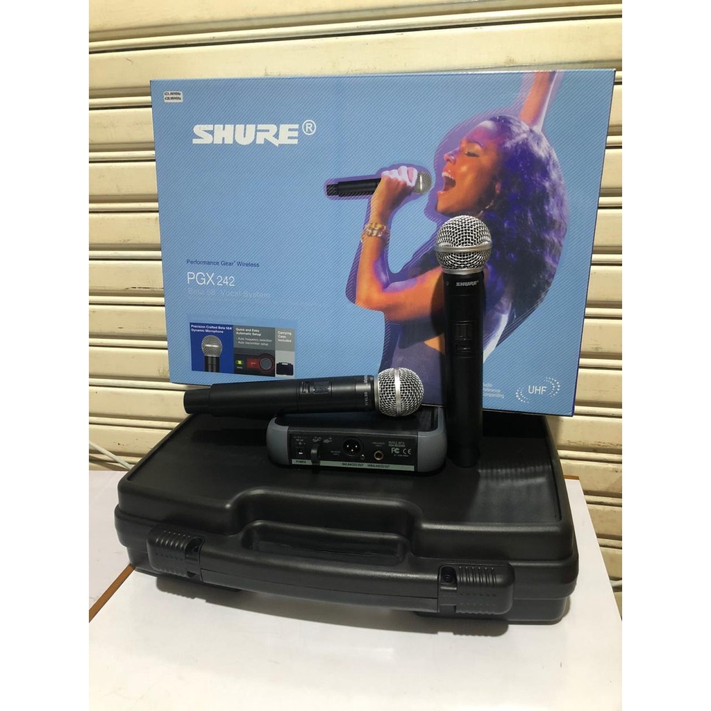 Mic Wereless Shure PGX 242 - PGX242 Mic 2 Handheld