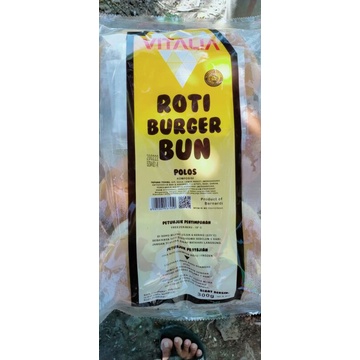 

FROZEEN FOOD ROTI BURGER BESAR VITALIA POLOS ISI 6PCS