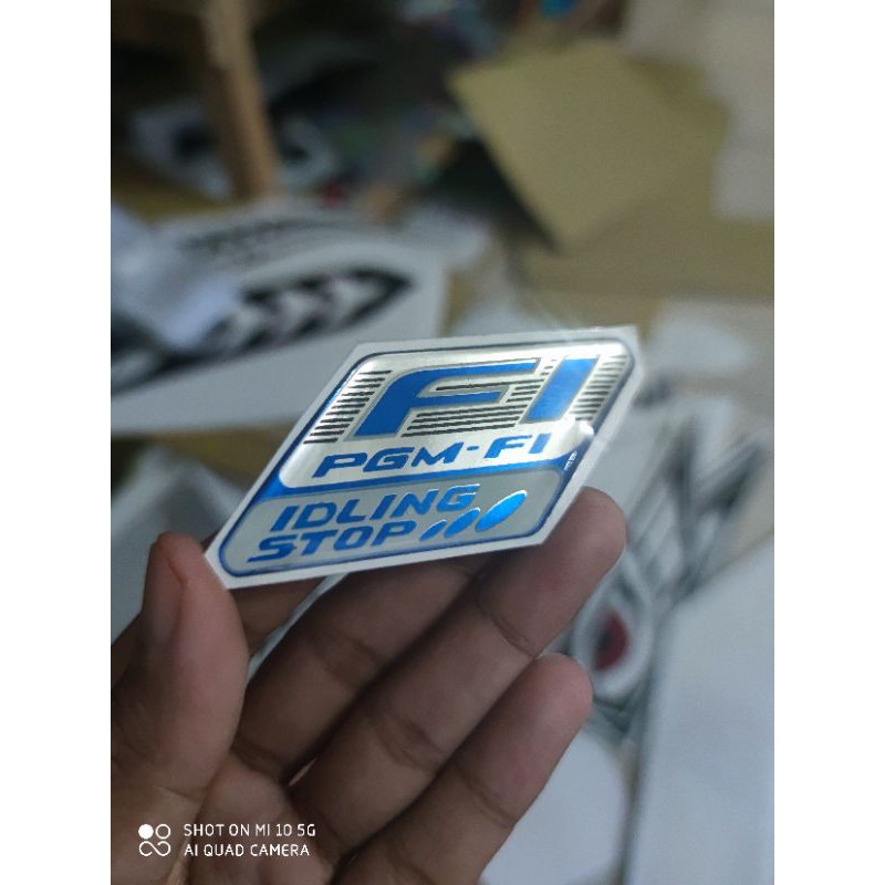 STICKER STIKER TIMBUL F1 IDLING STOP