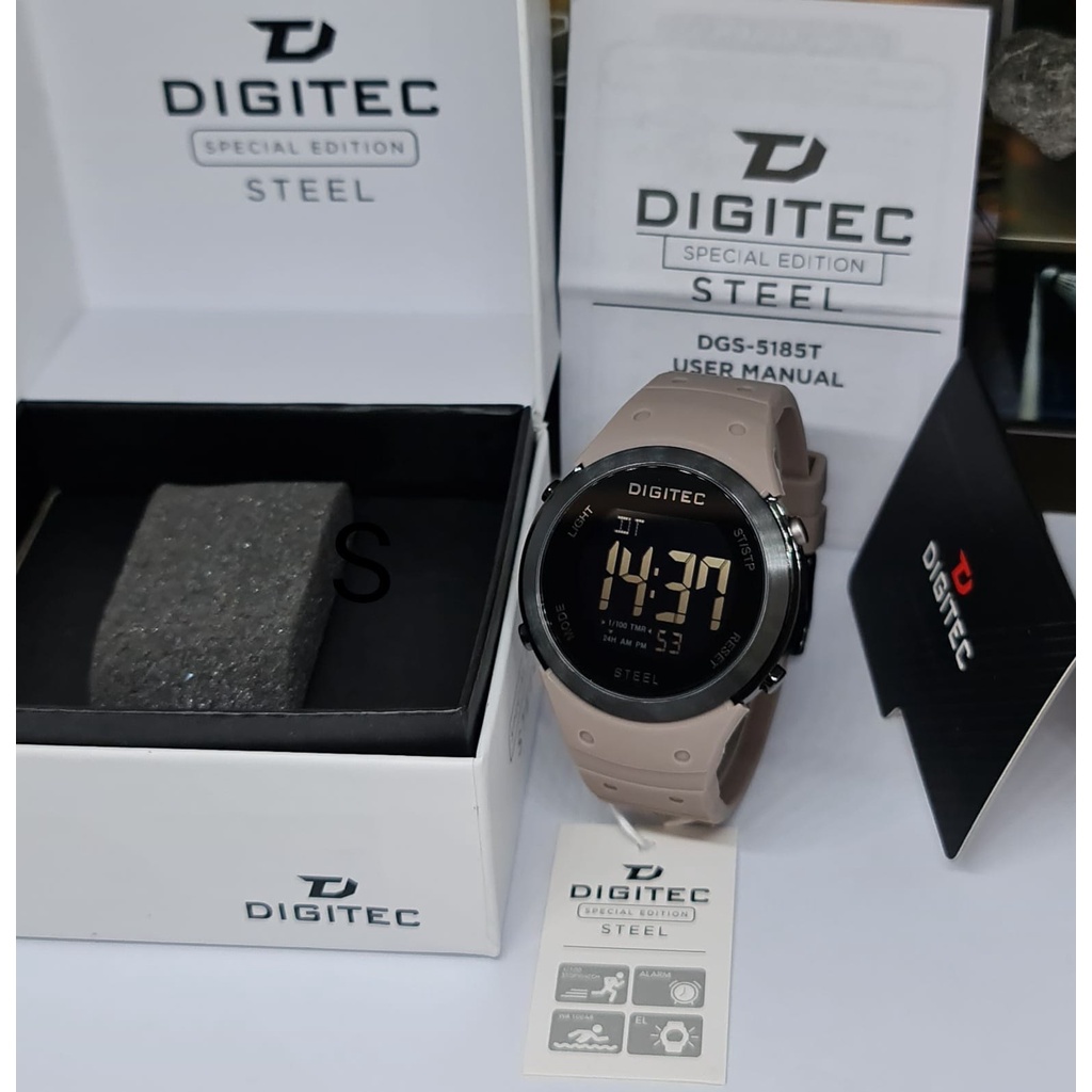 Jam Tangan Pria Cowok Digitec DGS-5185T Digitec 5185 DGS 5185 Original Tahan Air Spesial Edisi