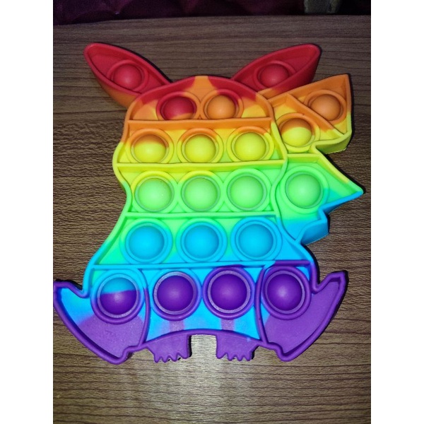 《READY STOCK 50+ JENIS》 Mainan Anak Pop it Fidget Unicorn Rainbow Versi 1-Pikachu