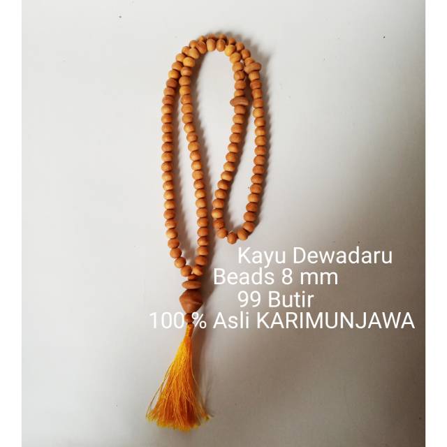 Tasbih Muslim 99 Butir Kayu Dewadaru - Dewandaru Asli Karimunjawa