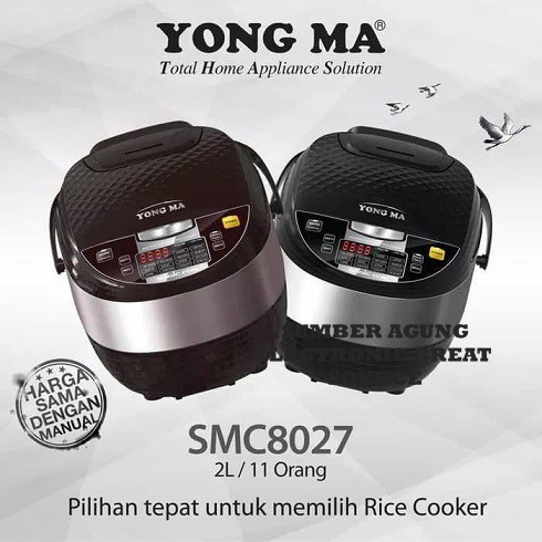 Rice Cooker Digital Yong Ma Yongma 8027 2Liter Penanak Penghangat Nasi