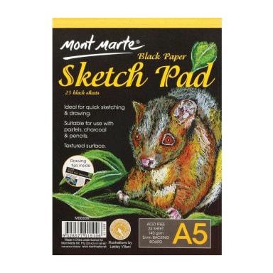 

Hemat Black Sketch Pad / Sketchbook / Buku Sketsa A5 Hitam Mont Marte Hot Sale
