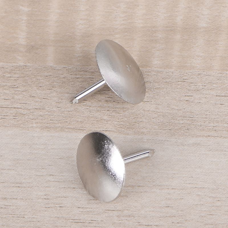 Mary Metal Silver Push Pin Flat Round Untuk Head Thumbtack Untuk Poster Papan Bulet80