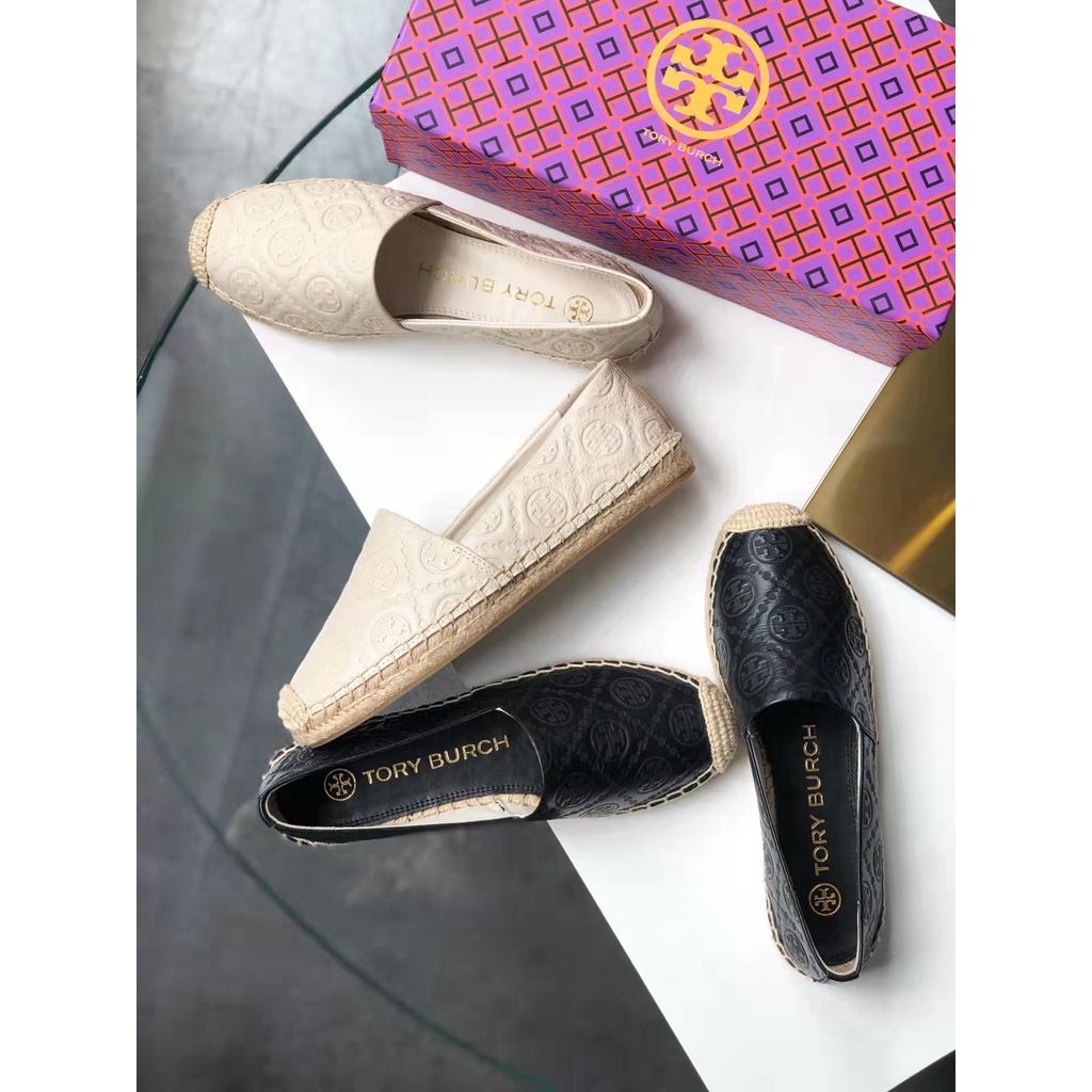 Original TB women fashion leather flat loafers