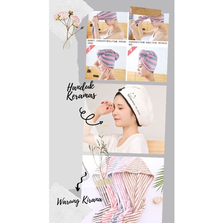 Handuk keramas microfiber/Handuk Turban/Handuk keramas cepat kering