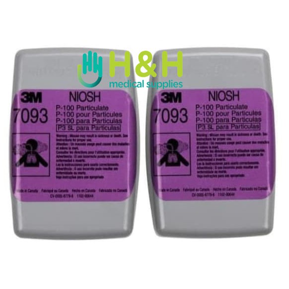 Filter 3M P100 7093 / Refill Masker Respirator 3M 7093 / Filter 3M P100 7093 CN / Refill Masker 3M