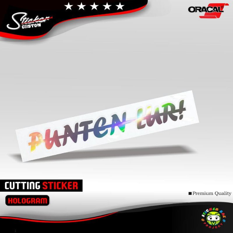 sticker cutting stiker punten lur stiker motor