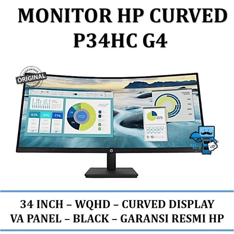 Monitor HP P34HC G4 34" WQHD USB-C Curved Monitor