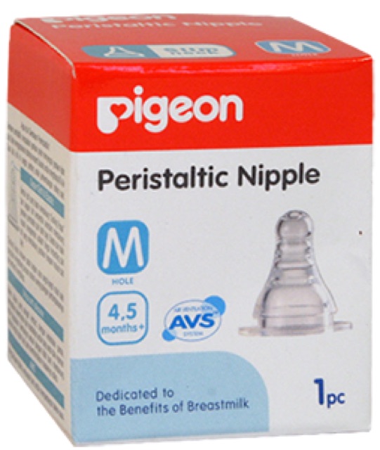 Pigeon peristaltic nipple isi 1 (dot botol susu)