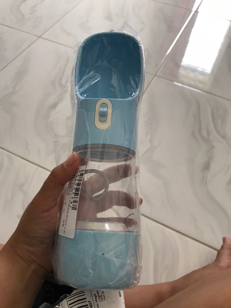 Botol Minum Anjing Portable Multifungsi Dengan Wadah Makanan Untuk Travel