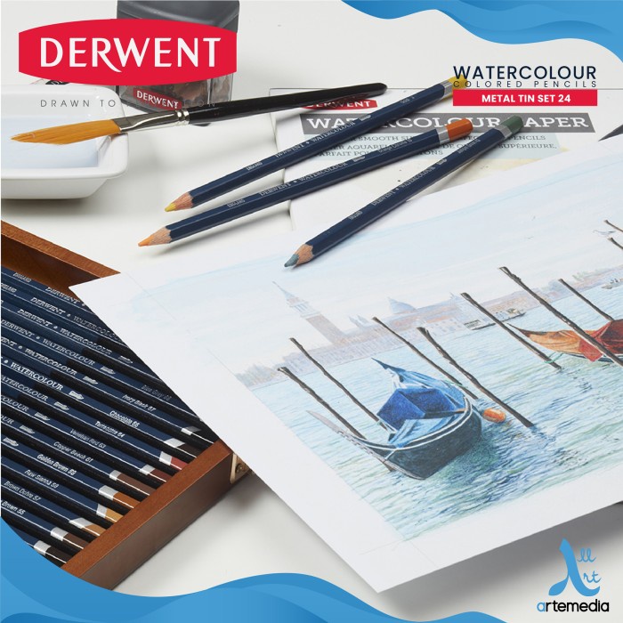 

Spesial Pensil Warna Derwent Watercolor 36 Pencil Color Metal Tin Set Sale!!!