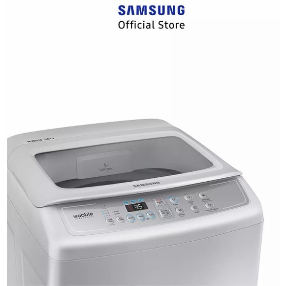 Samsung Mesin Cuci 1 Tabung 9Kg Anti Lilit WA90H4200 Top Load 90H4200