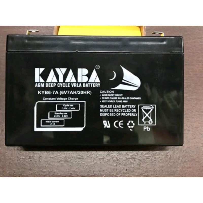 Aki 6V 7Ah mobil mainan aki