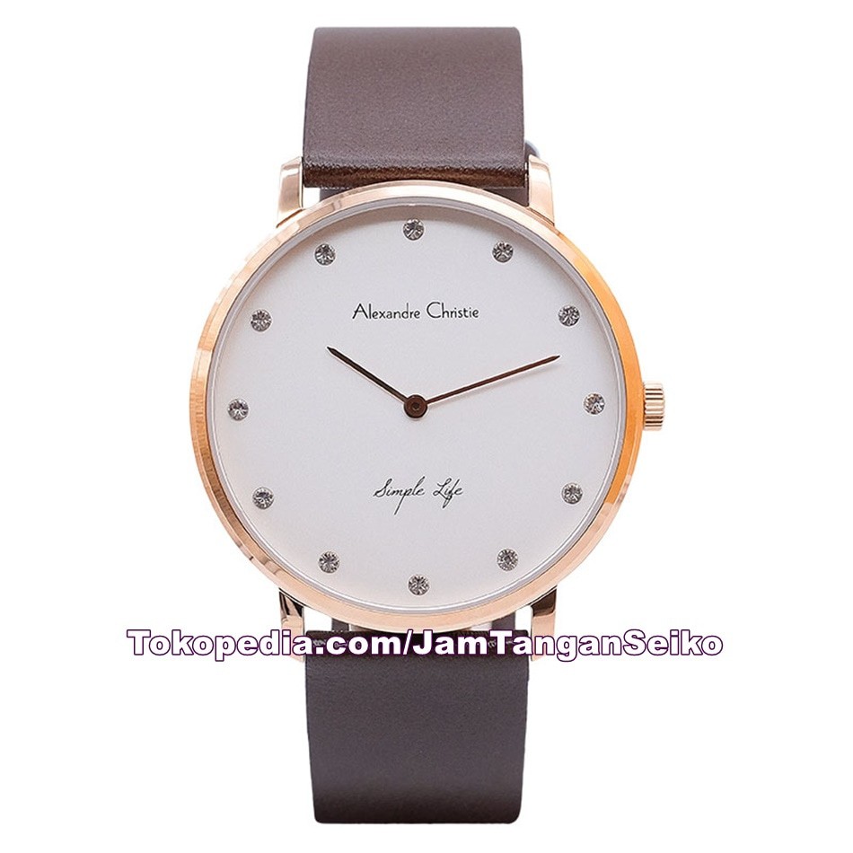 Jam Tangan Pria Alexandre Christie AC 8468 MH LRGSL Original Kulit