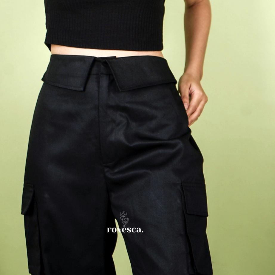 NEW PRODUCT  7.7 ROVESCA - YERI CARGO PANTS / Celana Kargo Double Saku [KODE 566]