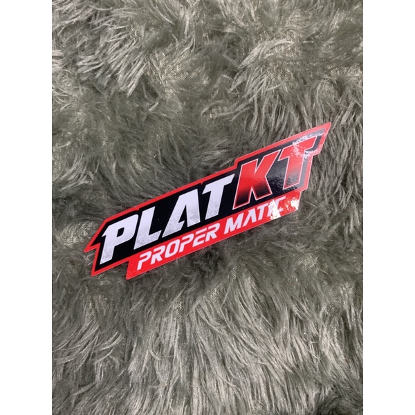 STICKER PLAT KT PROPER MATIC