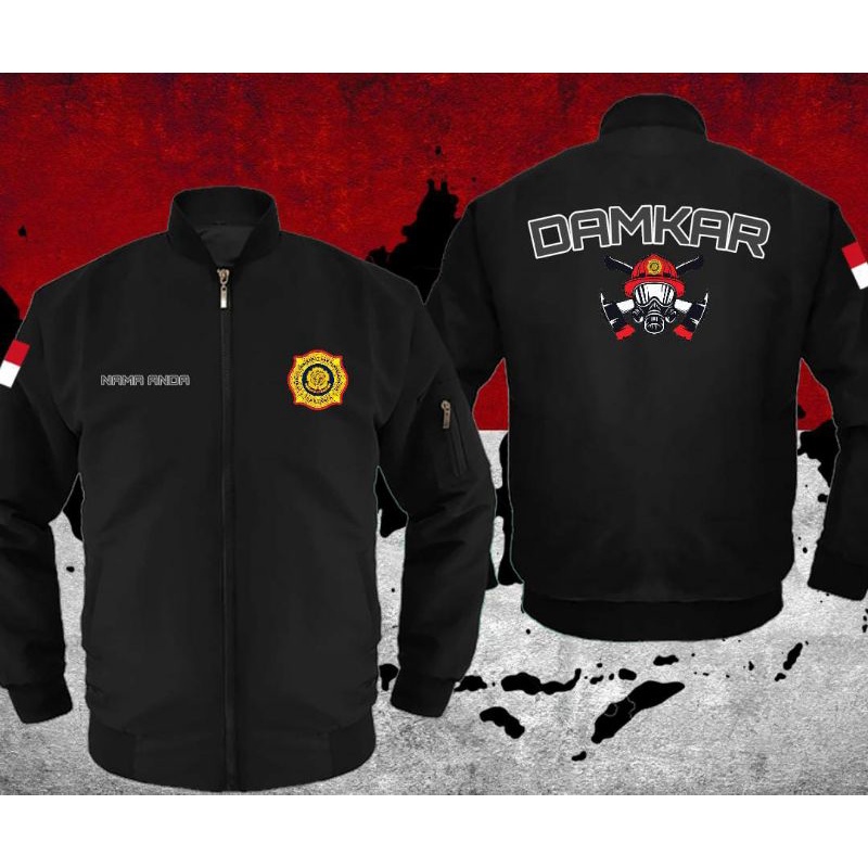 JAKET BOMBER HIGHT QUALITY/DAMKAR/PEMADAM KEBAKARAN/FIRE RESCUE