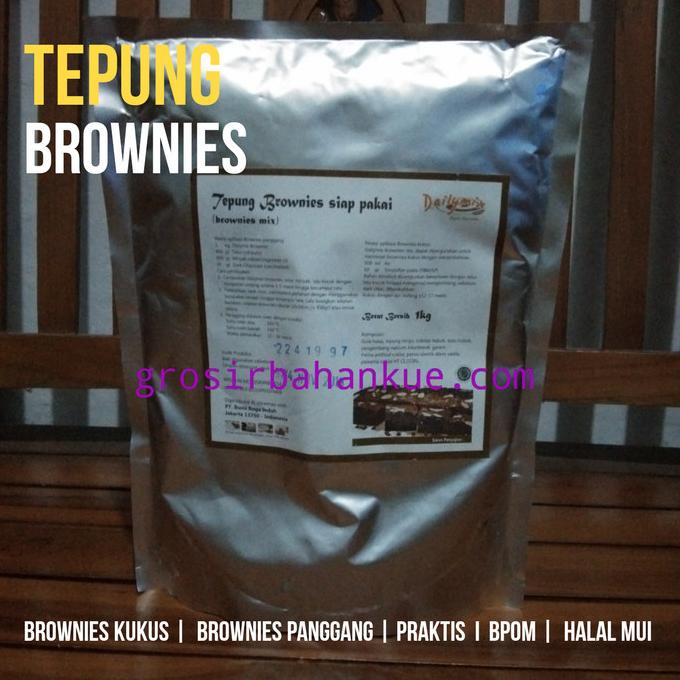 

Tepung Brownies Instan untuk Kue Brownis Panggang dan Kukus, 1000 Gram
