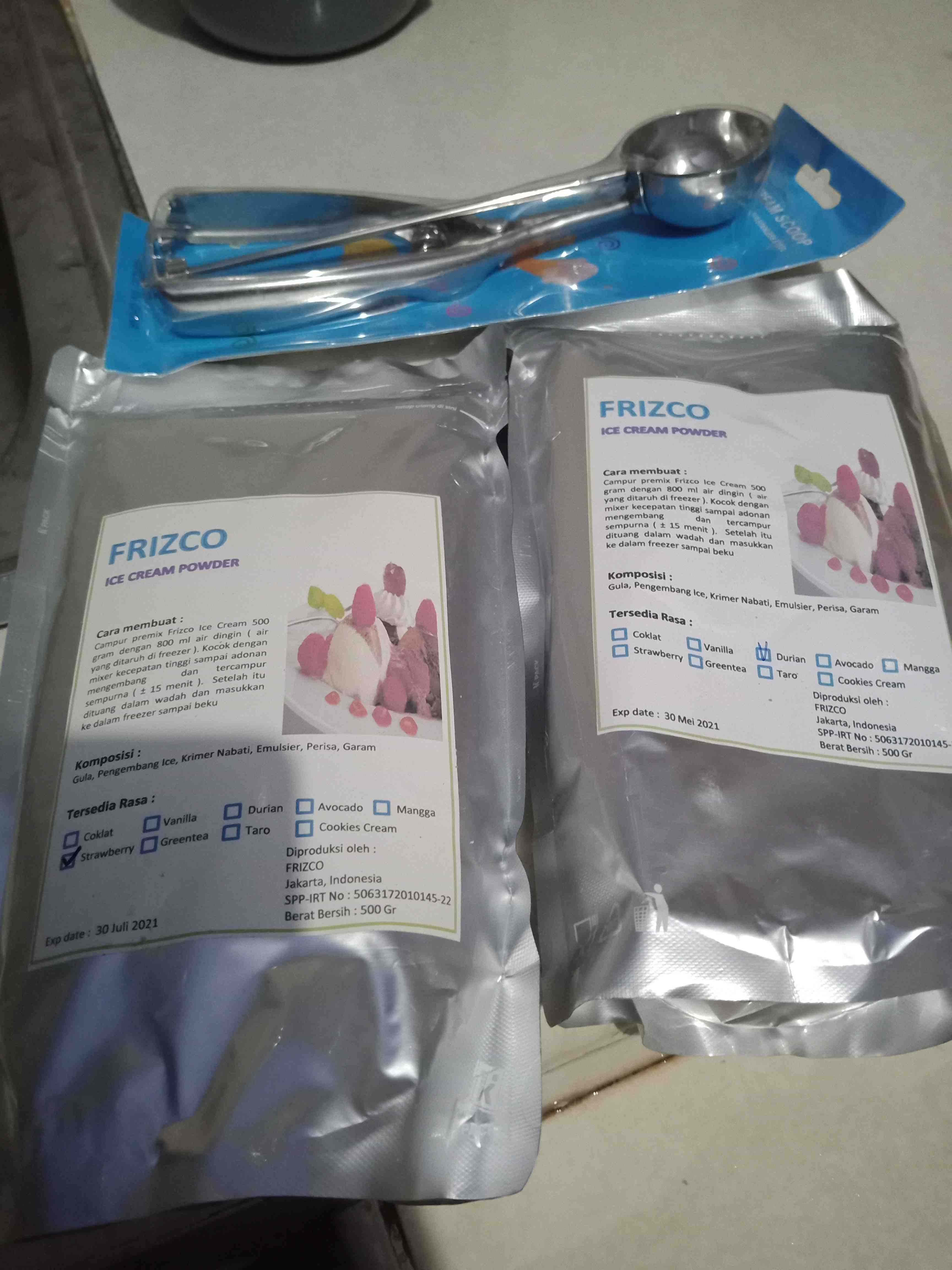 Scope Es Krim 5 Cm/ Sendok Ice Cream