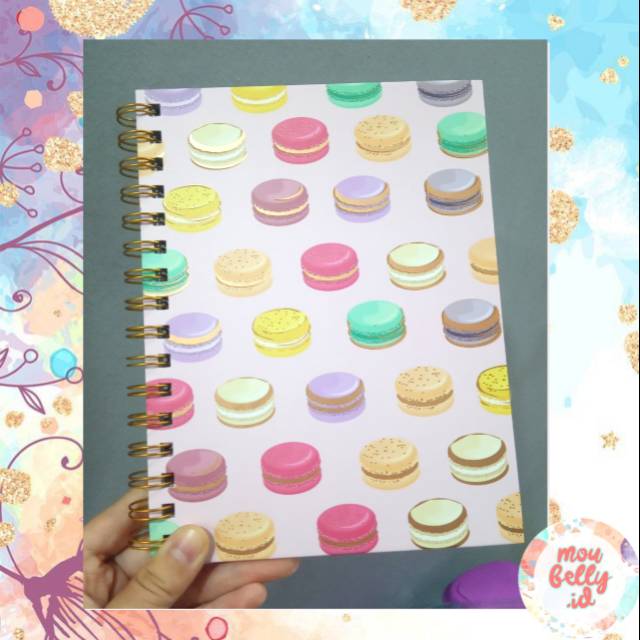 

[NEW!] Notebook macaroon hologram / Buku Hologram / notebook aesthetic /