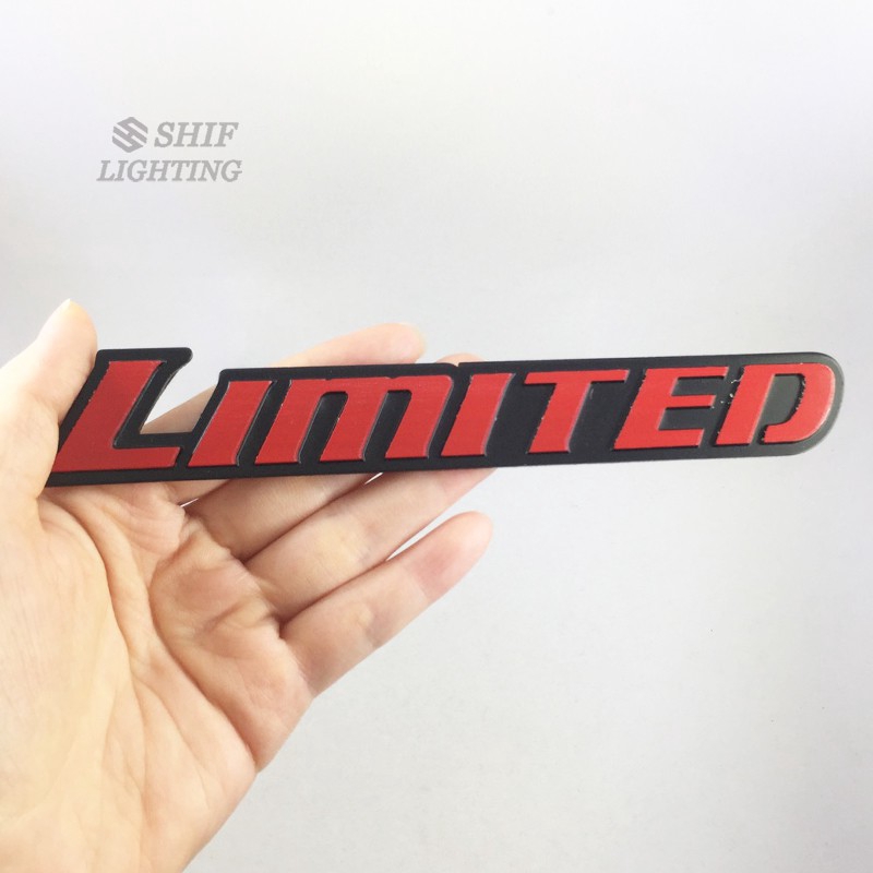 1pc Stiker Emblem / Badge Logo Tulisan LIMITED Bahan Metal Untuk Samping Truk