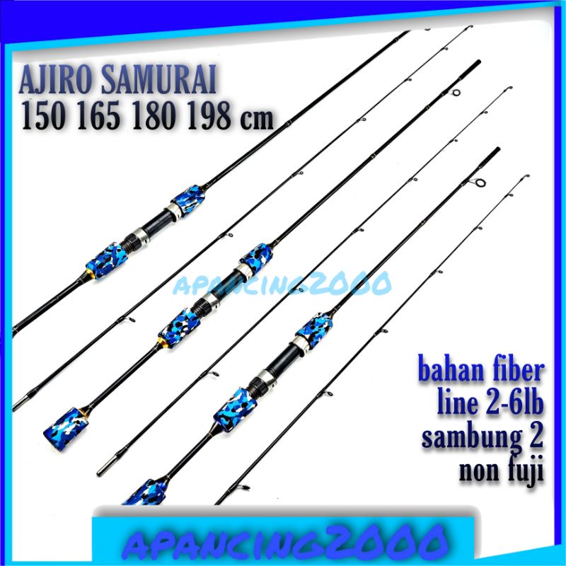 Joran ul  Ajiro samurai ultralight fiber 150 165 180 COD