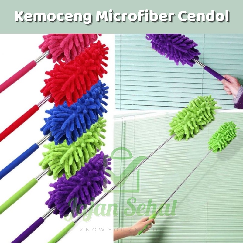 Kemoceng Microfiber Cendol Teleskopio Panjang Pendek