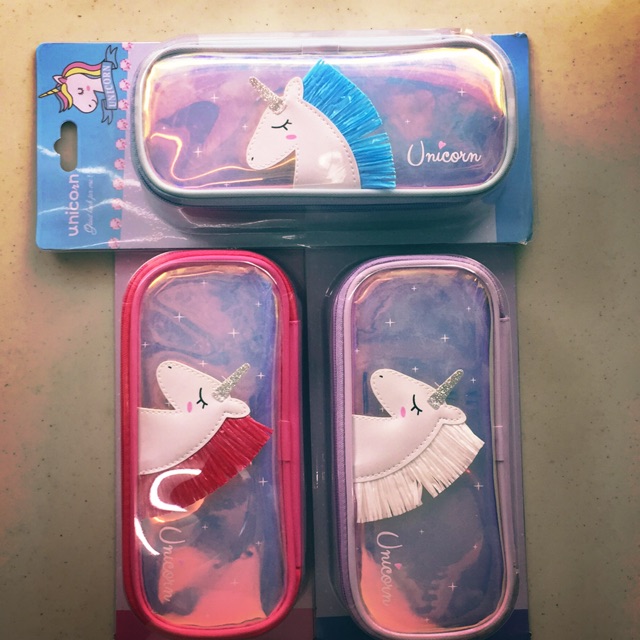 

Kotak Pensil motif unicorn transparan bagus lucu & cocok untuk anak anak