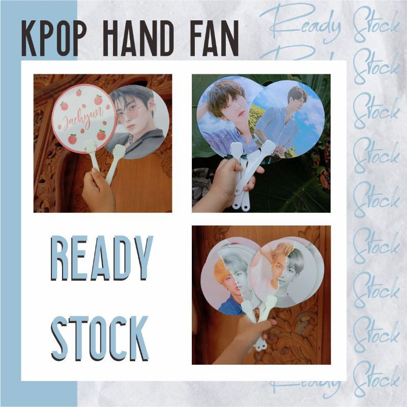 [READY STOCK] KPOP HAND FAN KIPAS KPOP NCT EXO BTS TXT STRAY KIDS WAYV GOT7 SVT