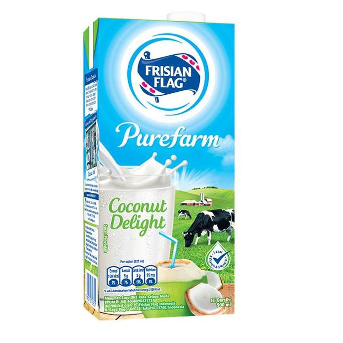 

Si4p Kir1m,,Frisian Flag Family UHT Coconut Delight 900 ml x 3 pcs |siap Diorder,.,...!