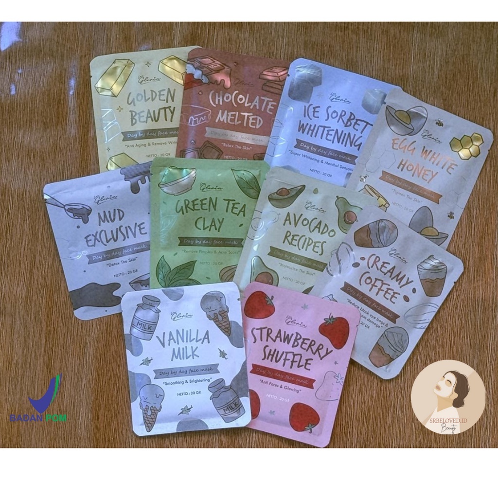 Masker Organik LEA GLORIA (20GR BPOM-Kemasan Terbaru)