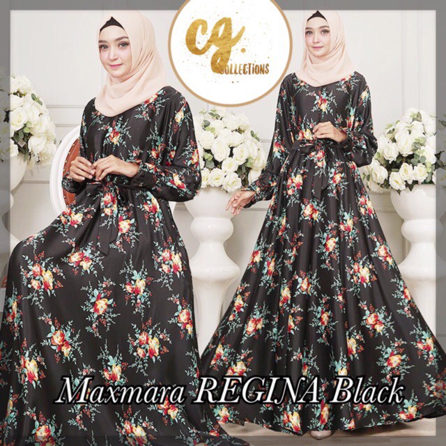 PROMO  ASLI ORIGINAL  MAXMARA VIONA REGINA JUMBO Gamis muslimah dress busui elegant mewah lebaran