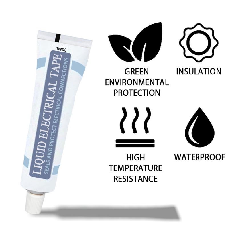 

GSSi Synid Lem Kabel Listrik Silicone Insulating High Temperature Sealing Glue 30 Ml - E209 - Black Or-i
