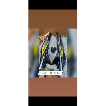BODY BELAKANG SHOGUN SP 125 HITAM PLUS STRIPING
