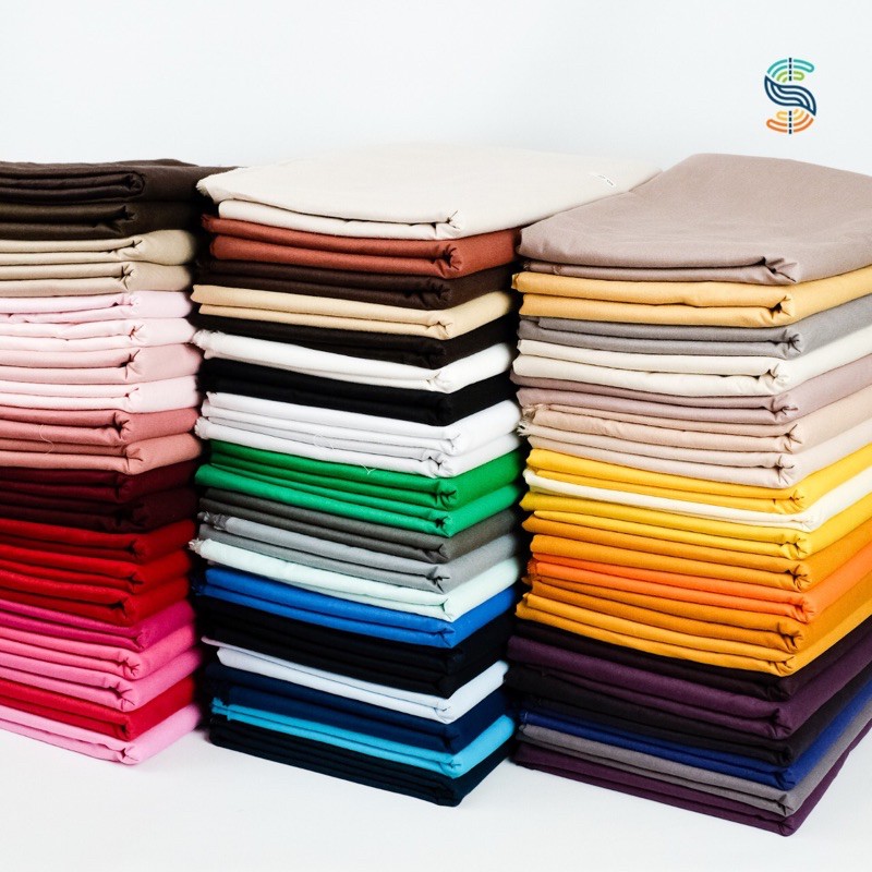 KAIN SUKAWARNA POPLIN PREMIUM 40s 100% KATUN | bermacam-macam warna