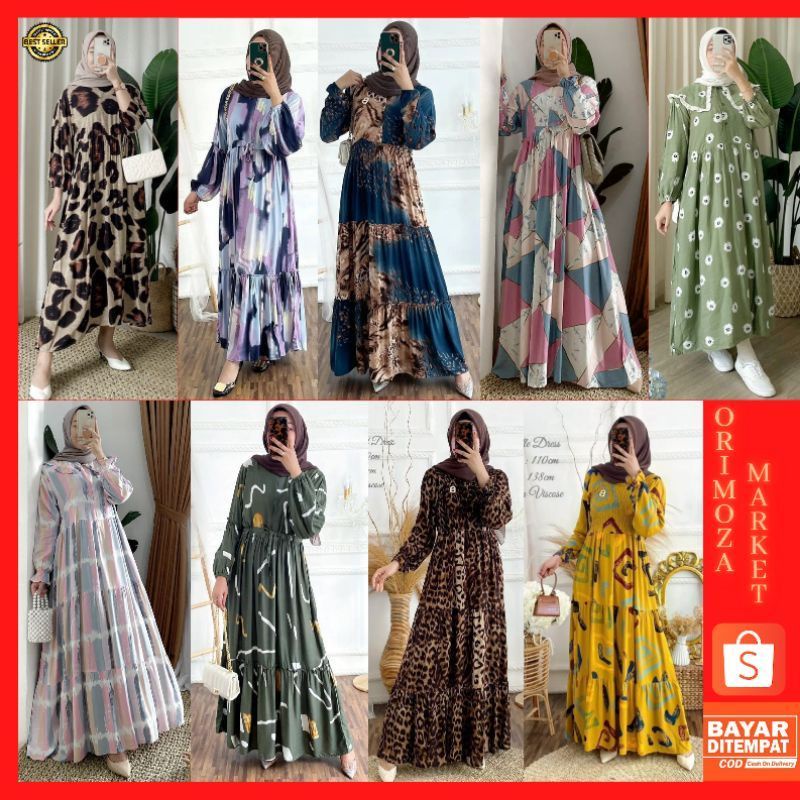 Gamis Motif Bahan Rayon