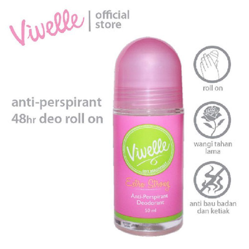 Aschosme Vivelle Roll On Deodorant  50ml ~ Deodoran VIVELLE 50ML