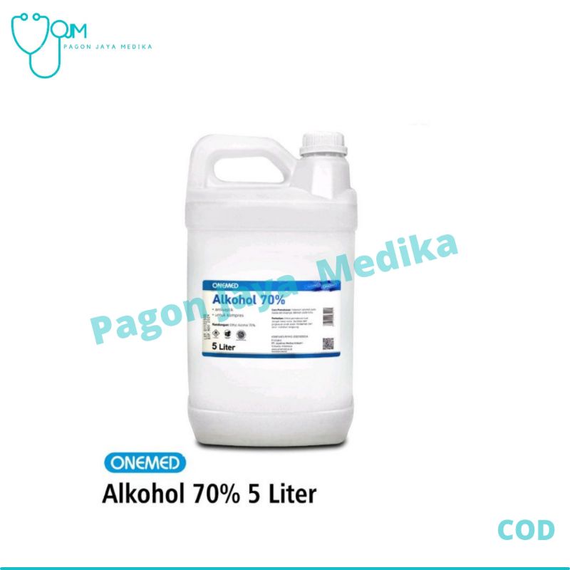 Onemed alkohol 70% 5 liter alkohol 70 persen onemed 5 liter